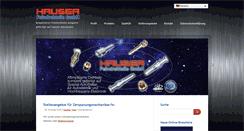 Desktop Screenshot of hauser-fdt.de